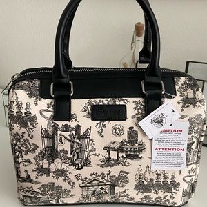 NWT Disney Parks Haunted Mansion Toile Purse